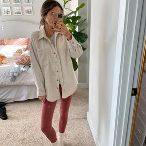 Corduroy shacket